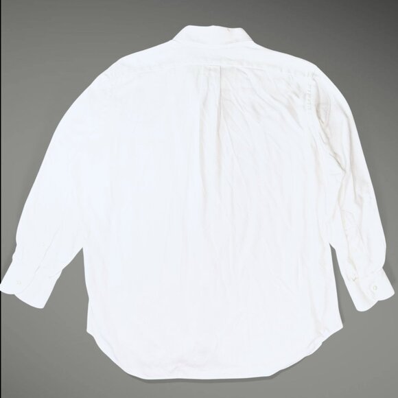 Individualized Shirts Y2K Custom Supima Cotton White Duke Twill Mens Dress Shirt - Picture 7 of 9